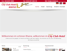 Tablet Screenshot of cch-rheine.de
